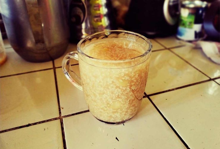 Quinua con manzana carretillero