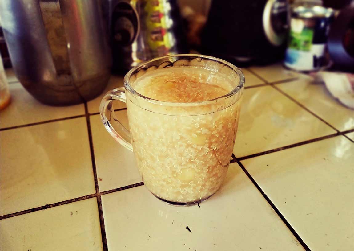 Quinua con manzana carretillero