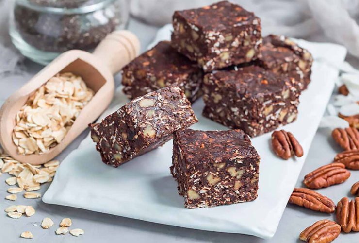 Barras de Avena y Chocolate Saludables