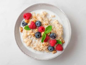 Mazamorra de Quinua con Leche sin Azucar