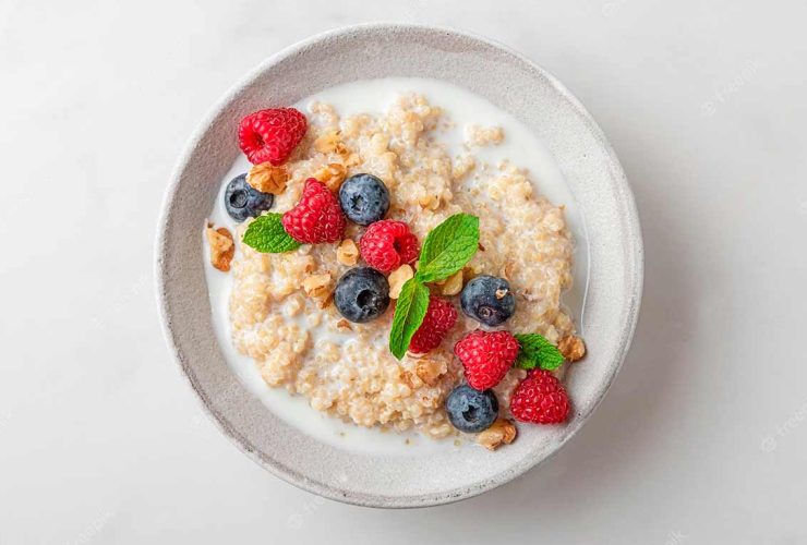 Mazamorra de Quinua con Leche sin Azucar
