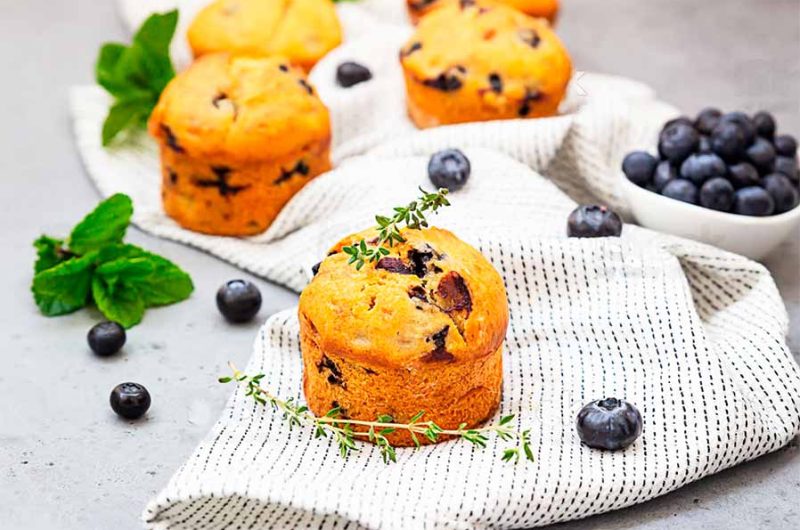 Magdalenas Sin Gluten ¡Con Arándanos!